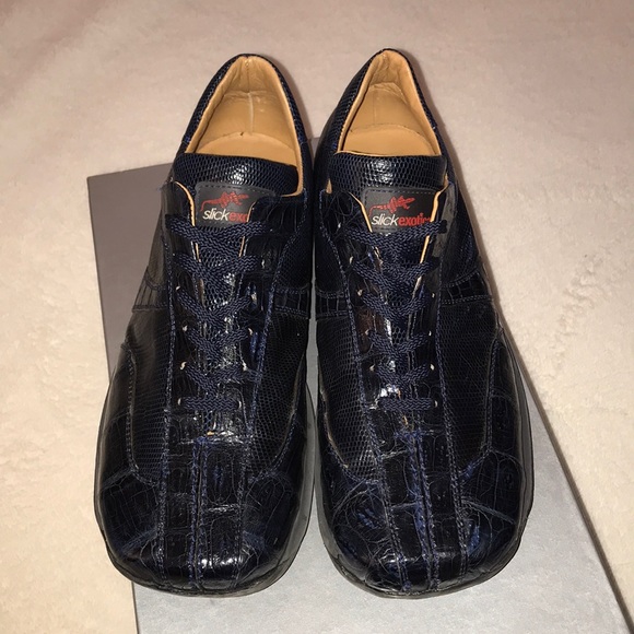 slick exotica alligator shoes